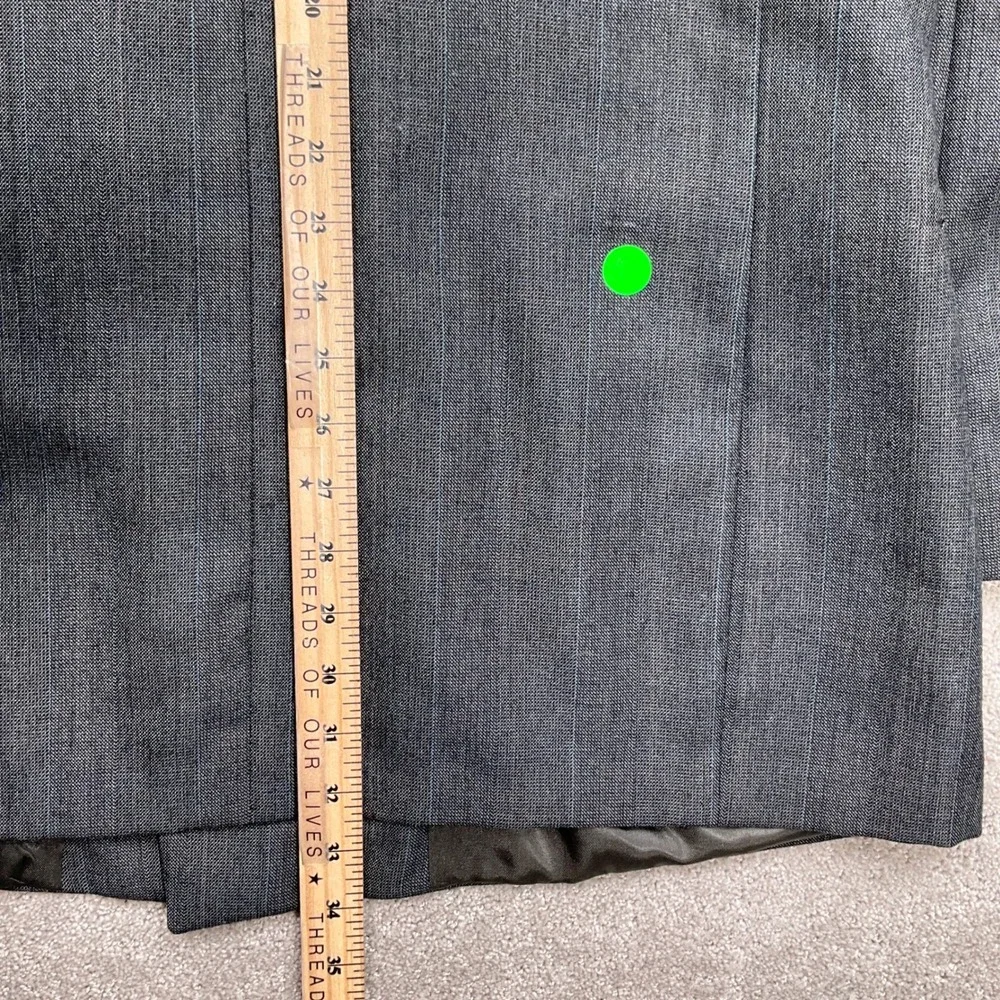 Botany 500 Suit Men 44L 35W 30L Athletic Fit Gray Multi Stripe Double‎ Breasted